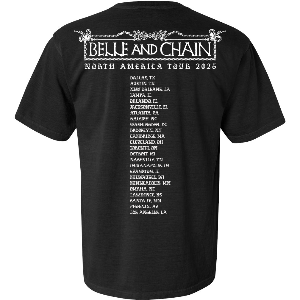 Tarot Black Unisex Tee White Print