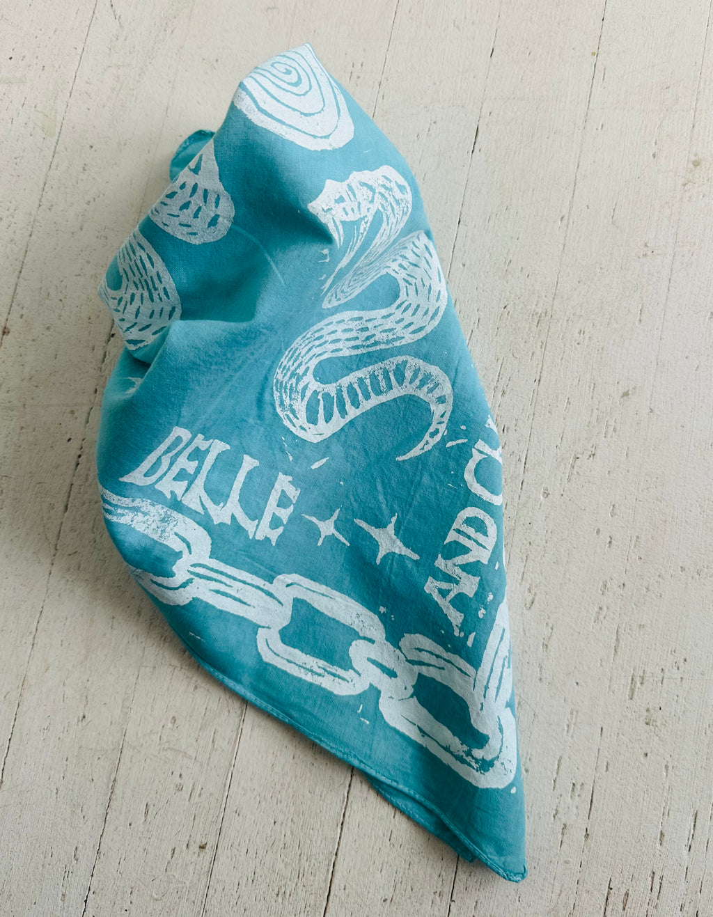 Turquoise Snake Bandana