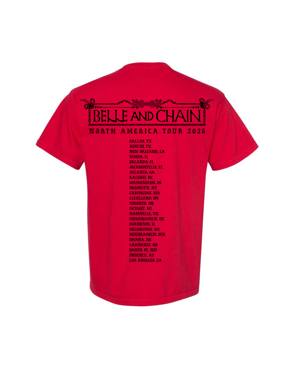 Red Shirt Color Print