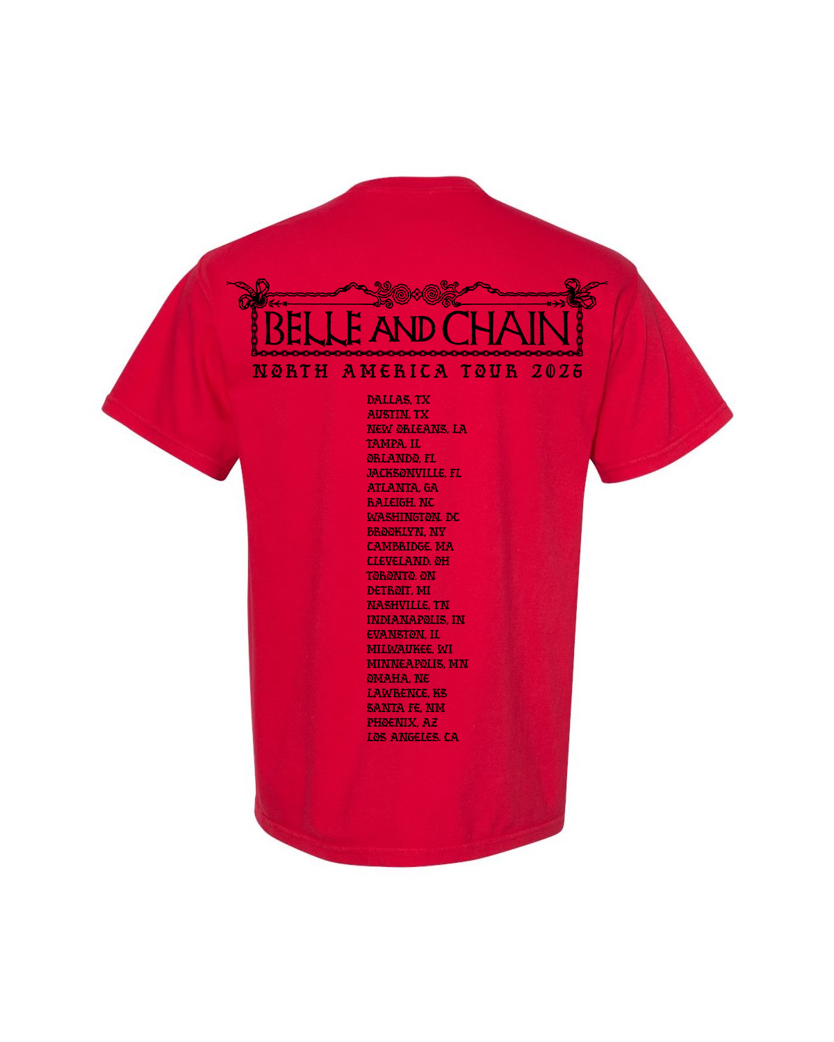 Red Shirt Color Print