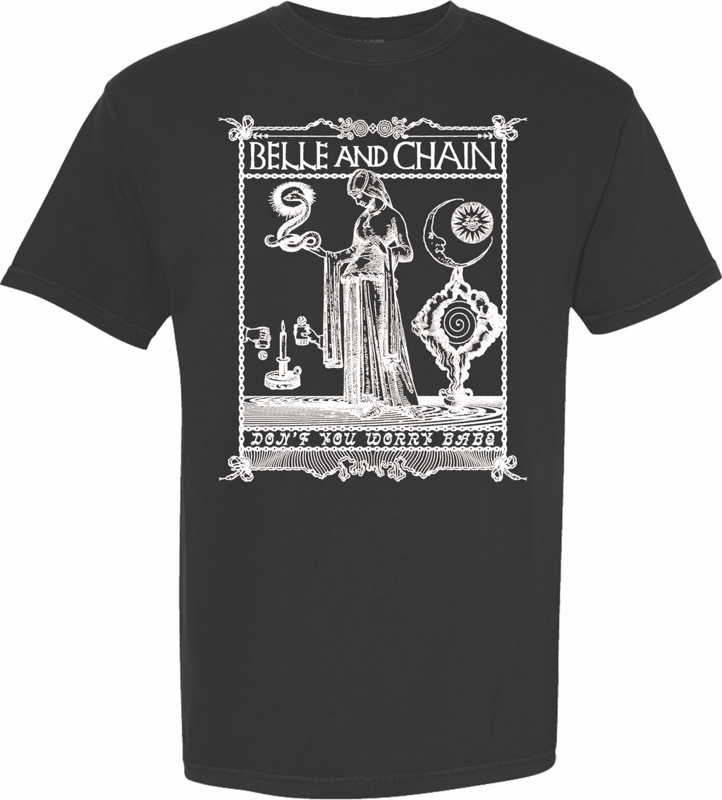 Tarot Black Unisex Tee White Print