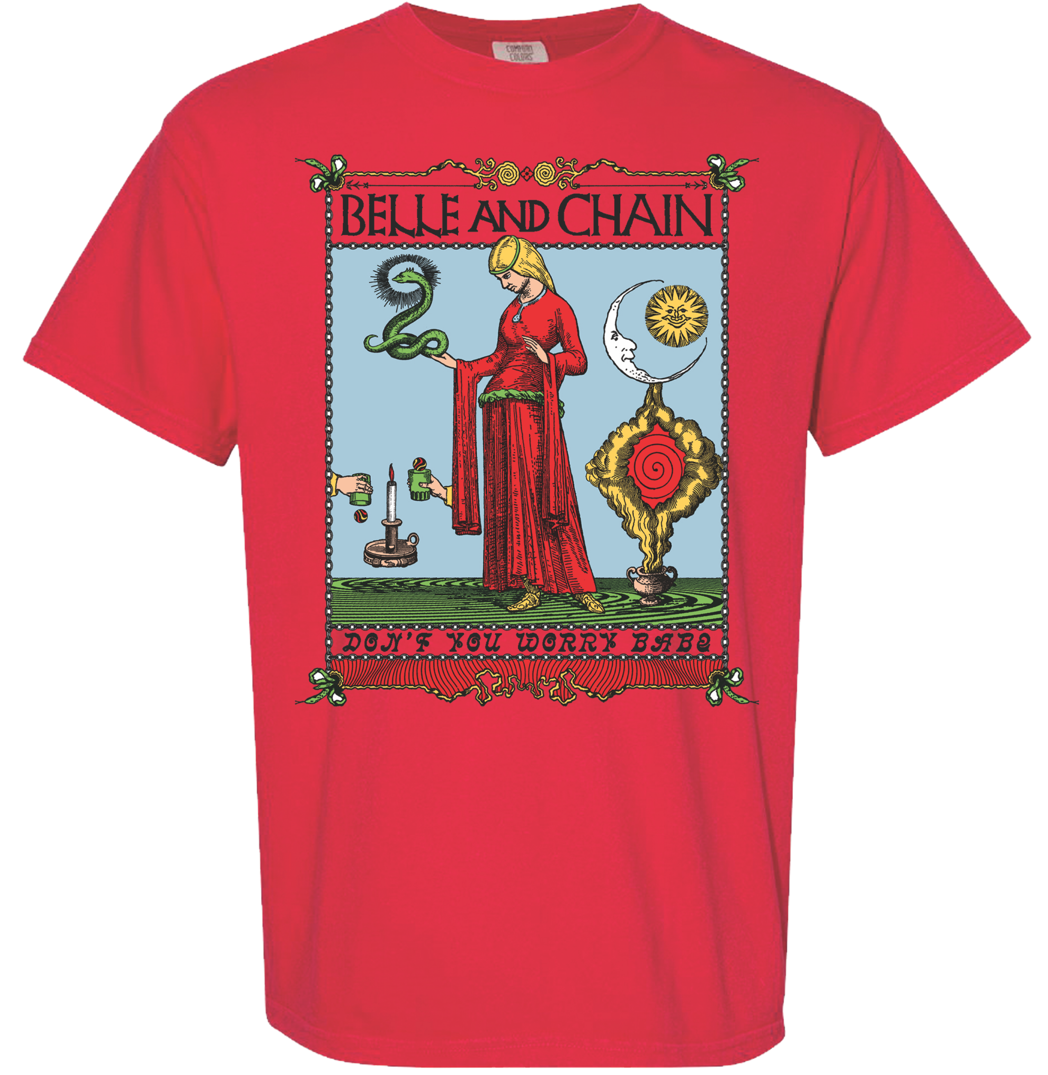 Red Shirt Color Print